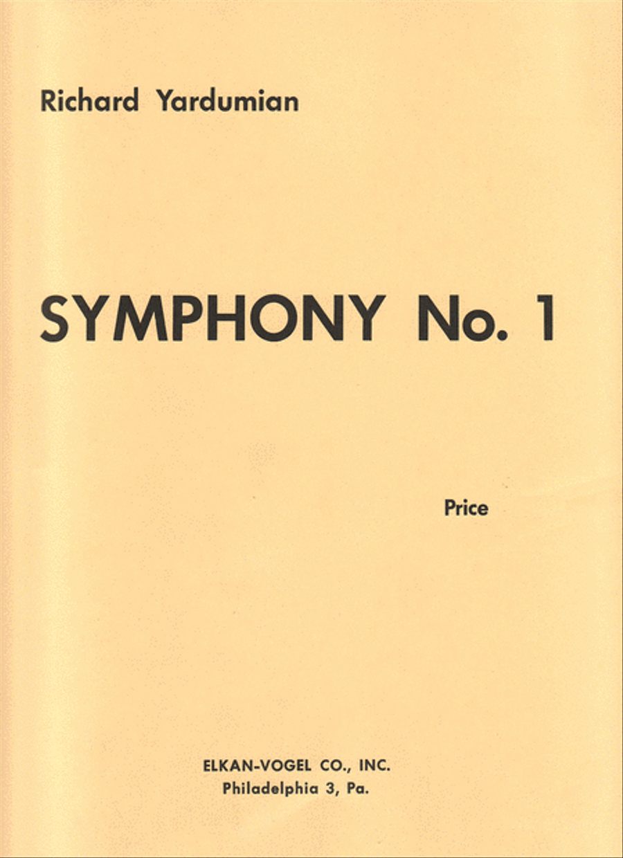 Symphony No. 1 Symphony No. 1 Orchestra scores gallery preview page 1