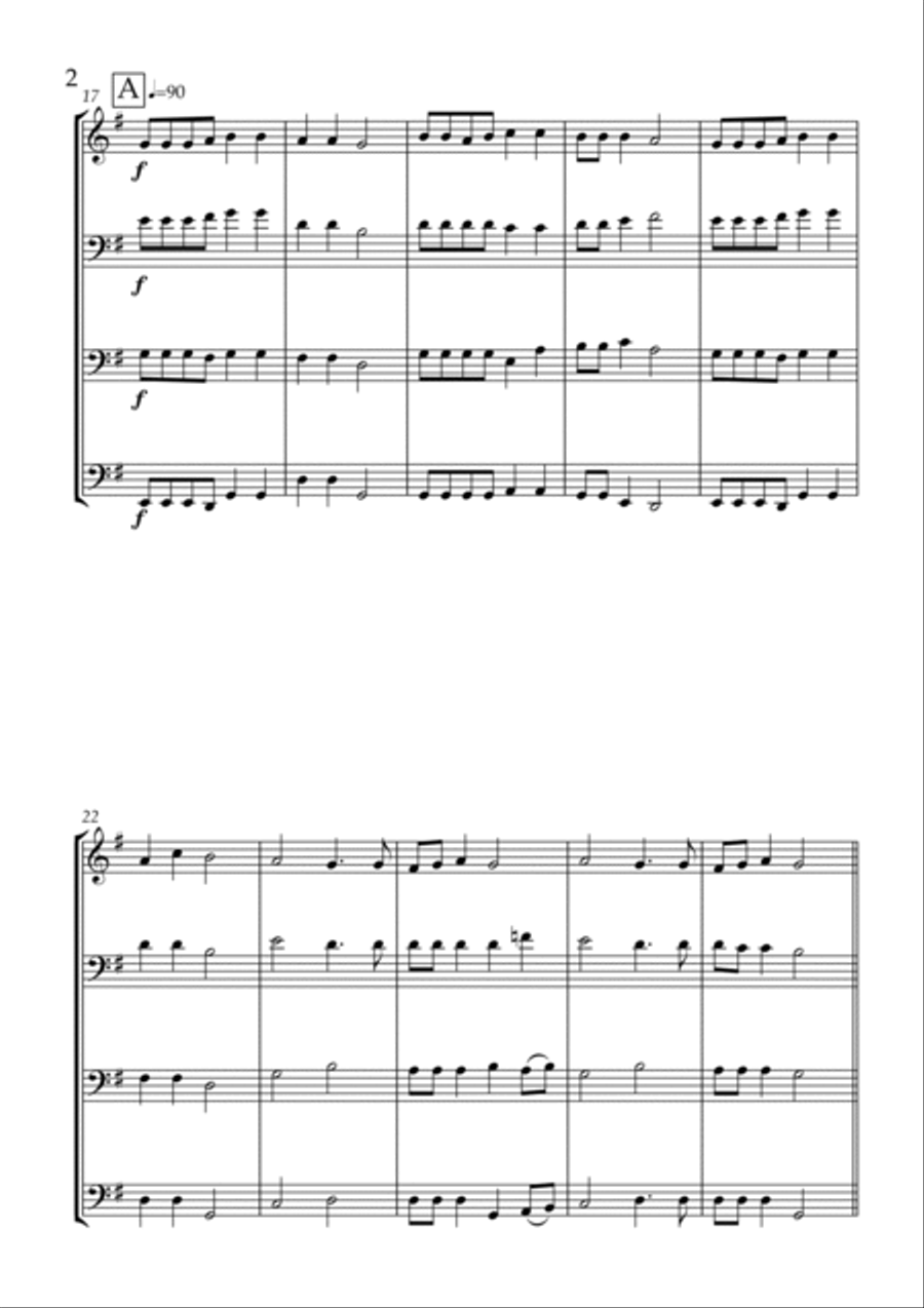 Nkosi Sikell'afrika String Quartet scores gallery preview page 2