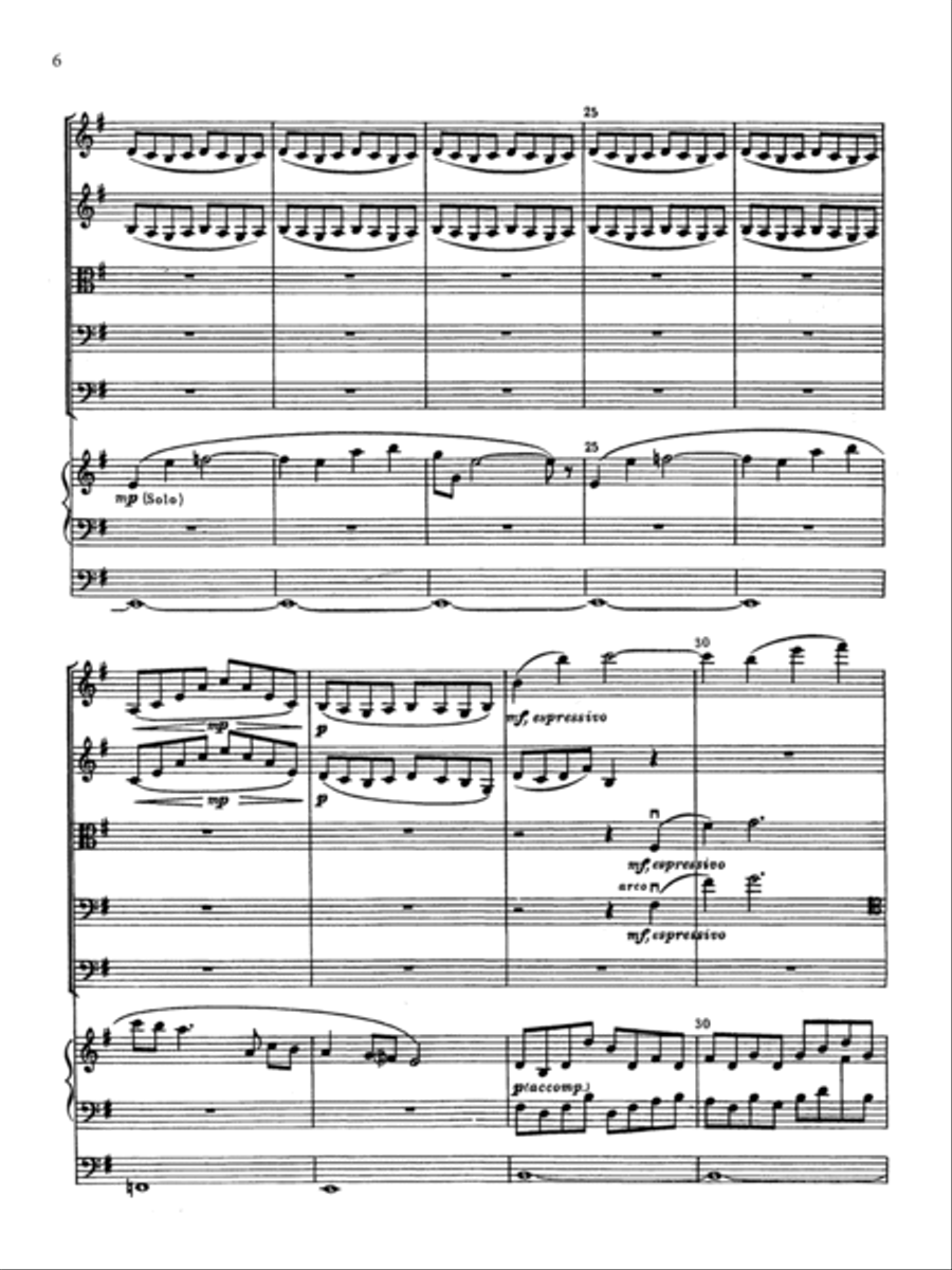 Sonata No. 1 for Organ and Strings String Orchestra scores gallery preview page 6