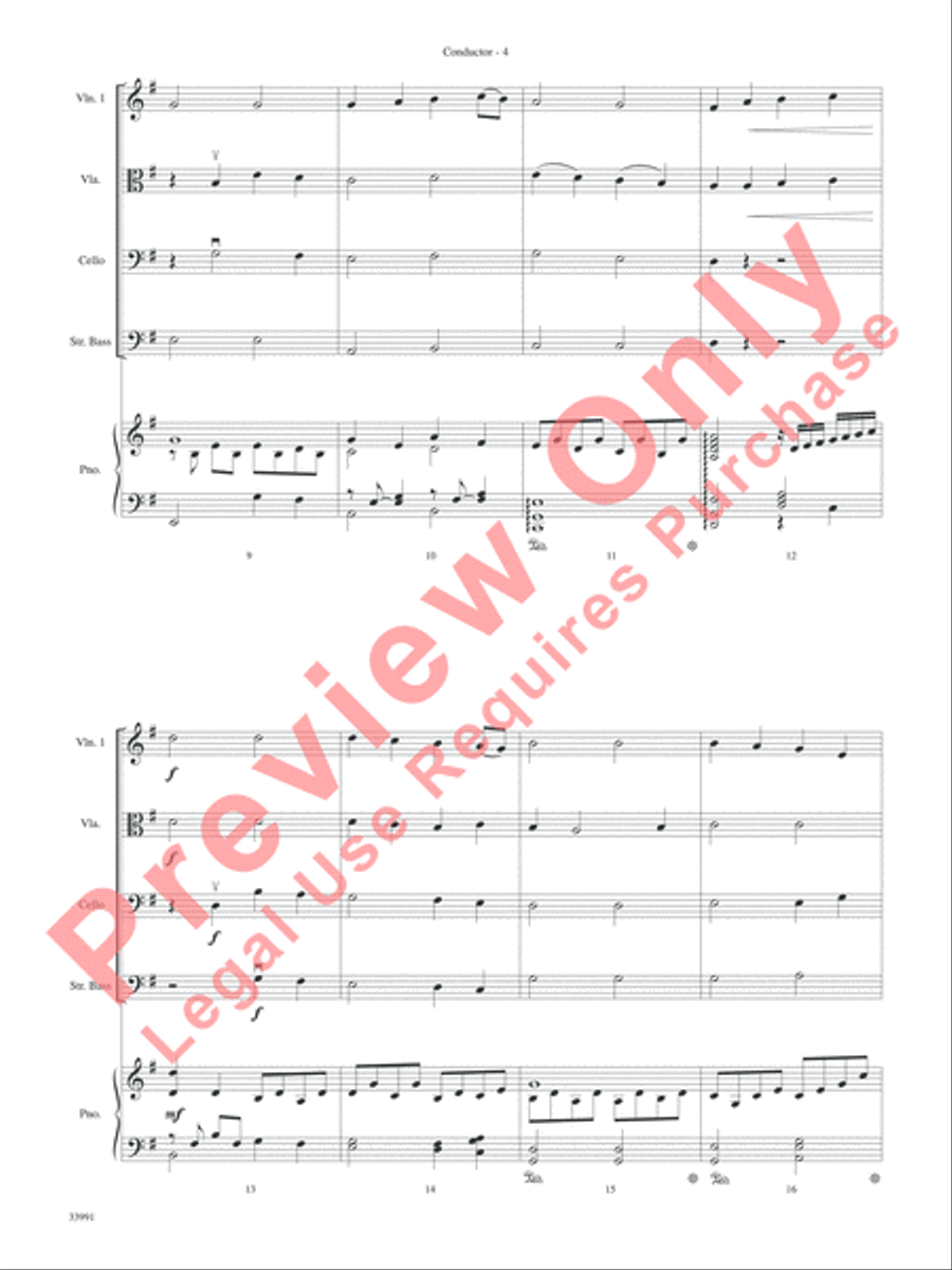 Around the World in One Concert String Orchestra scores gallery preview page 5