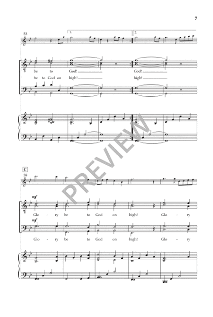 'Twas in the Moon of Wintertime TTBB scores gallery preview page 8