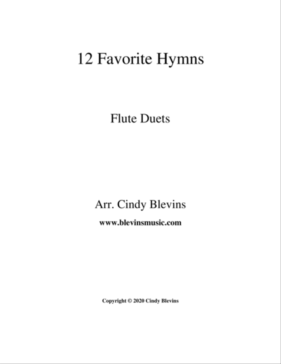 12 Favorite Hymns, Flute Duets Flute Duet scores gallery preview page 6