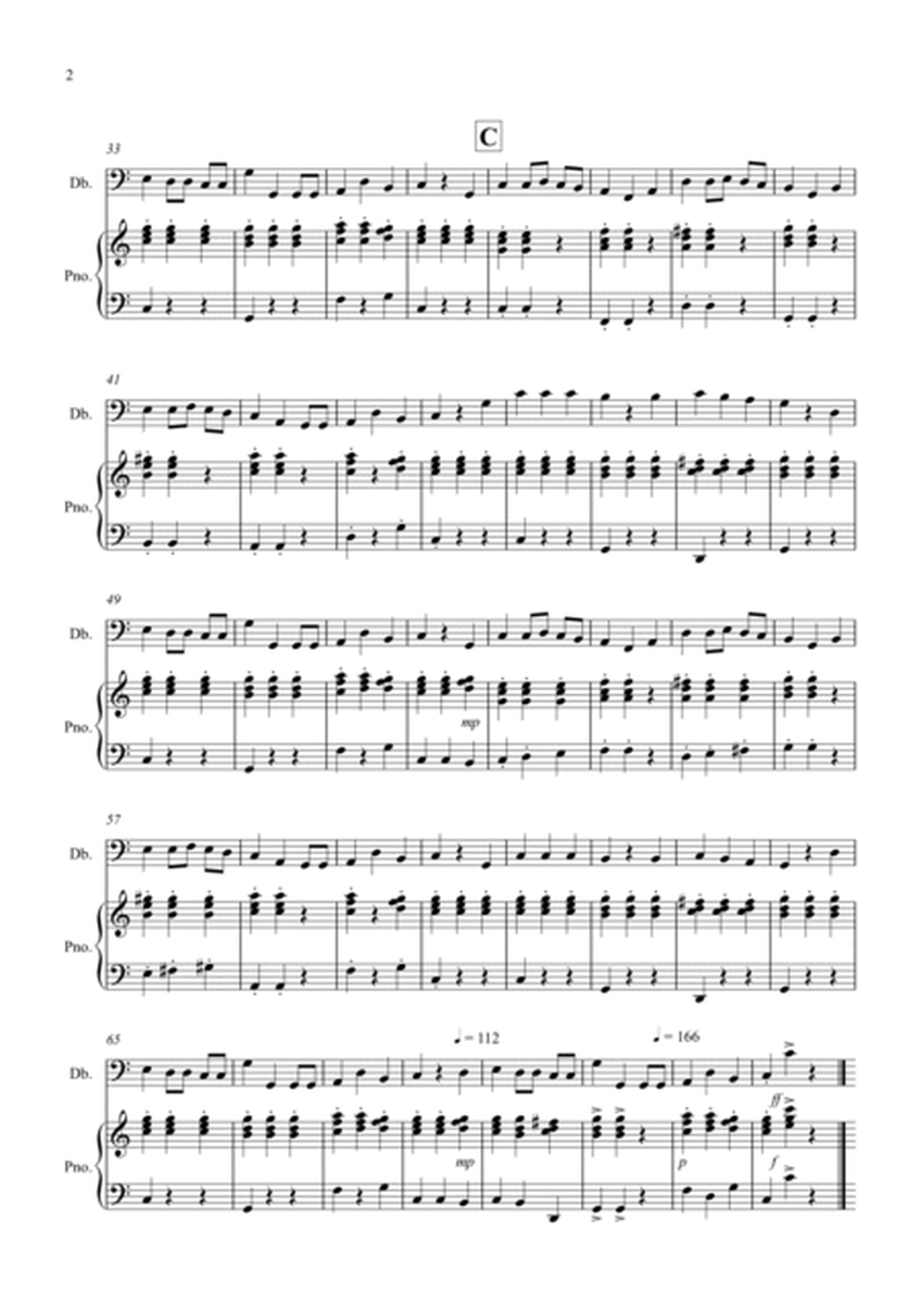 3 Easy Christmas Pieces for Double Bass and Piano image number null