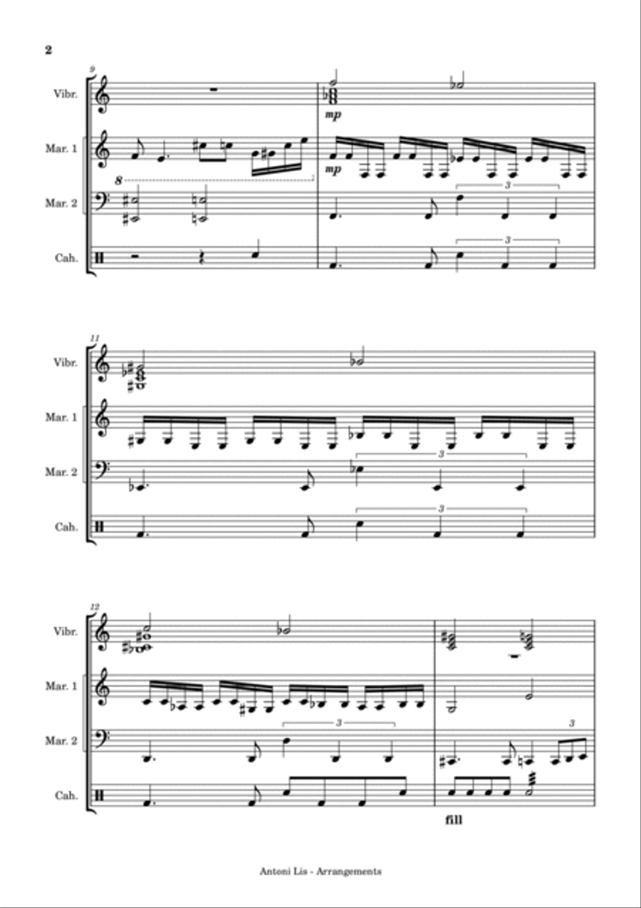 Paint It, Black Marimba scores gallery preview page 2