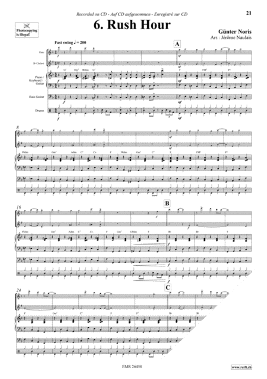 Let's Dance Volume 4 Woodwind Ensemble scores gallery preview page 8