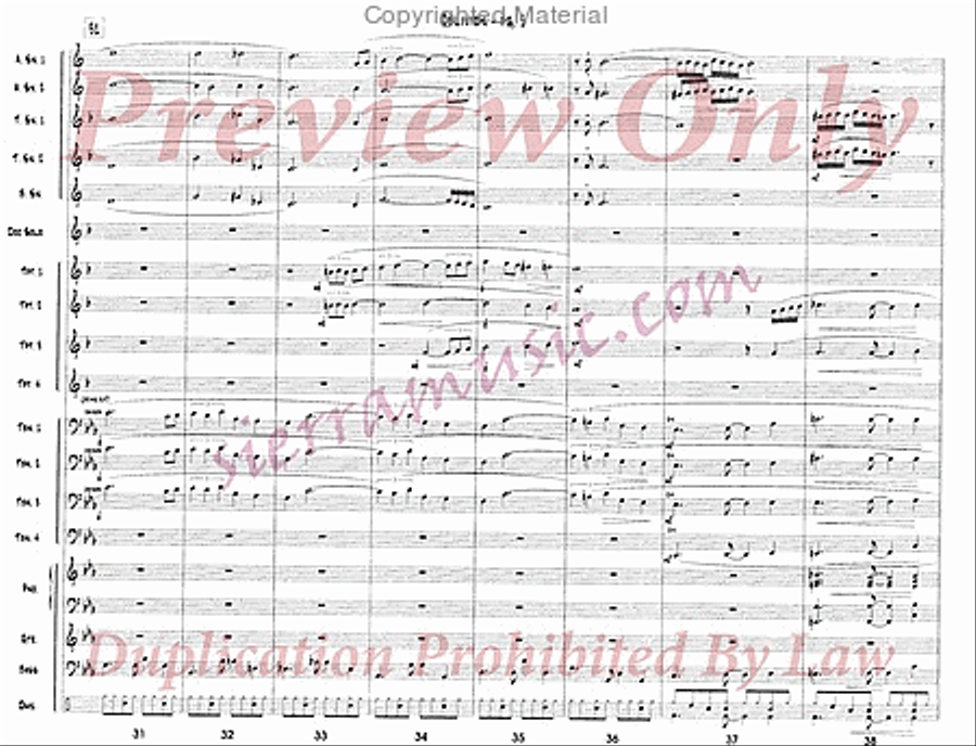 Oblivion (for Doc) Jazz Ensemble scores gallery preview page 6