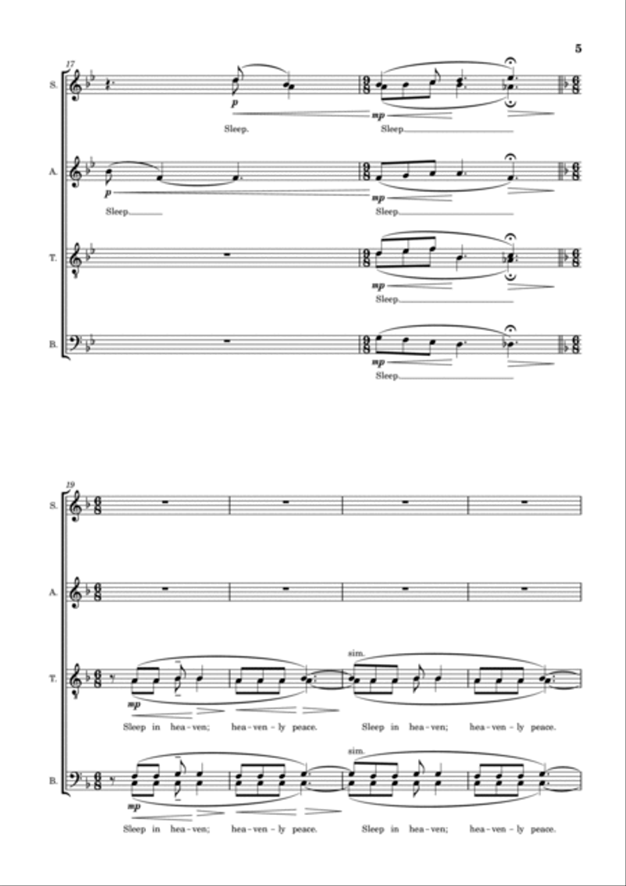 Silent Night Divisi scores gallery preview page 5