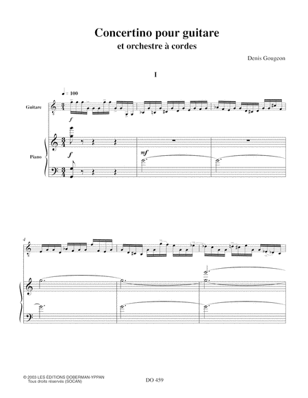 Concertino for guitar (piano red)