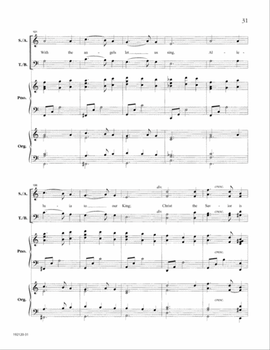 Let the People Sing at Christmas 4-Part scores gallery preview page 35