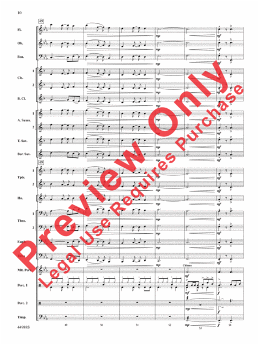 Escape from Dead Raider's Hollow Concert Band scores gallery preview page 11