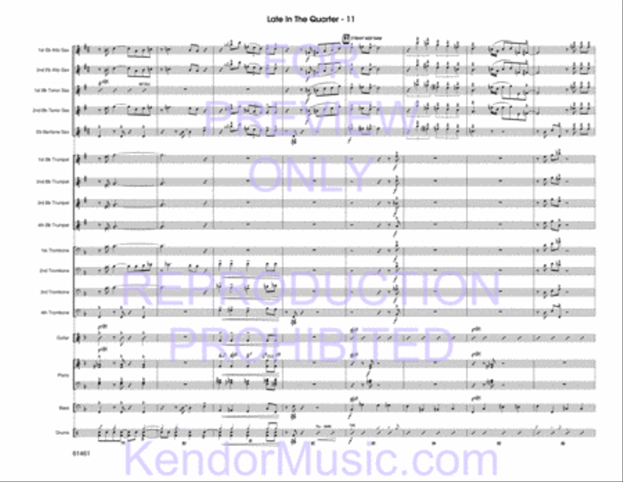 Late In The Quarter Late In The Quarter Jazz Ensemble scores gallery preview page 13