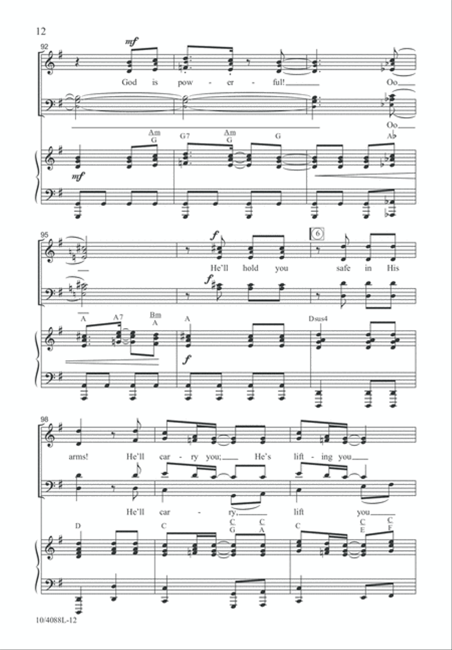 Safe Within the Arms 4-Part scores gallery preview page 12
