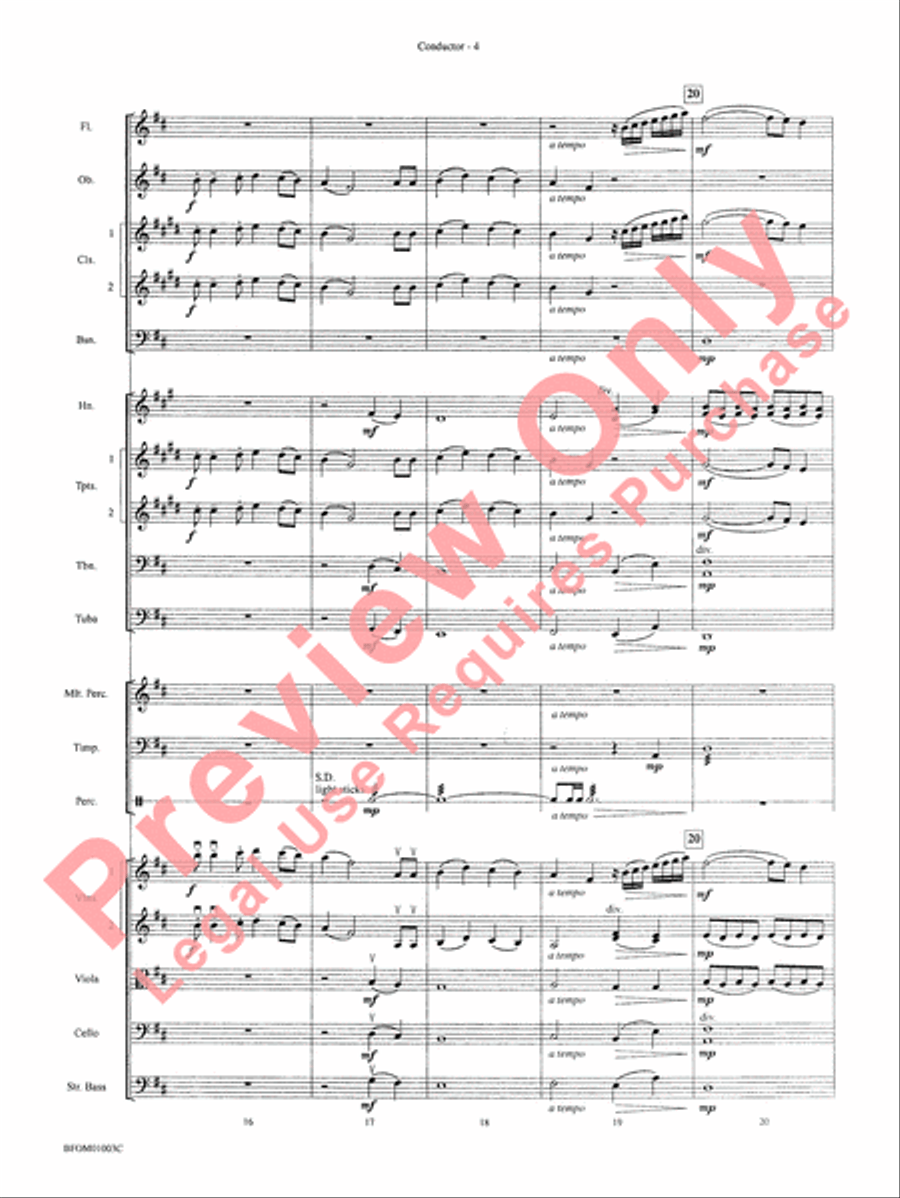 River Songs (based on Deep River and Shall We Gather at the River) Full Orchestra scores gallery preview page 7