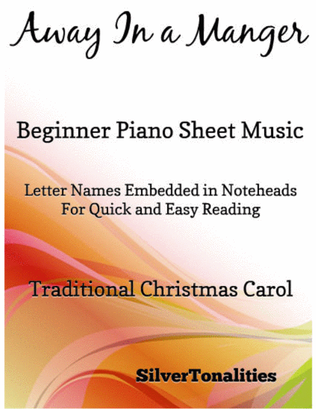 Book cover for Away in a Manger Beginner Piano Sheet Music