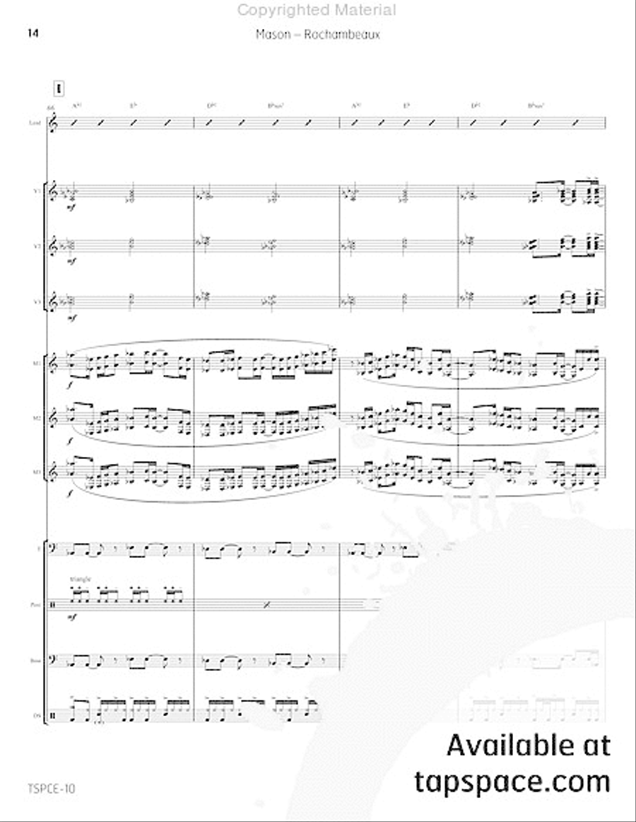 Rochambeaux Percussion Ensemble scores gallery preview page 19