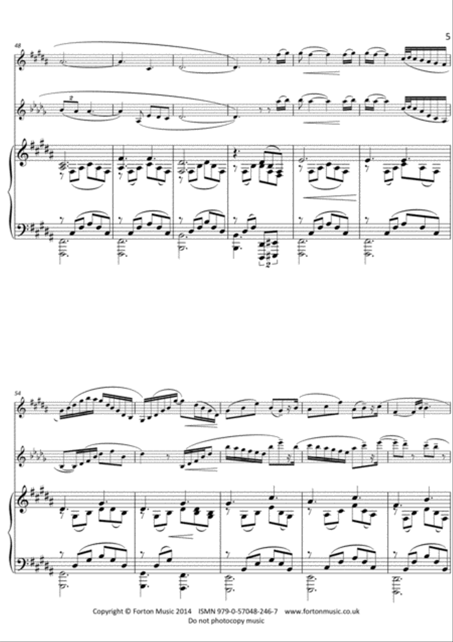 Cara Gianna Trio Cara Gianna Trio Violin scores gallery preview page 5