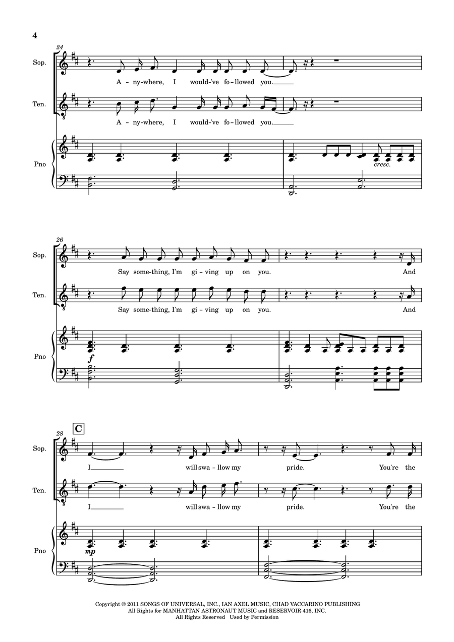 Say Something Chamber Music scores gallery preview page 5