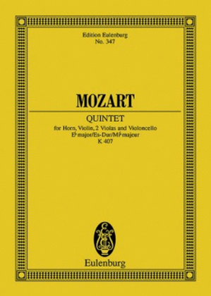 Book cover for Quintet in E-flat Major, K. 407