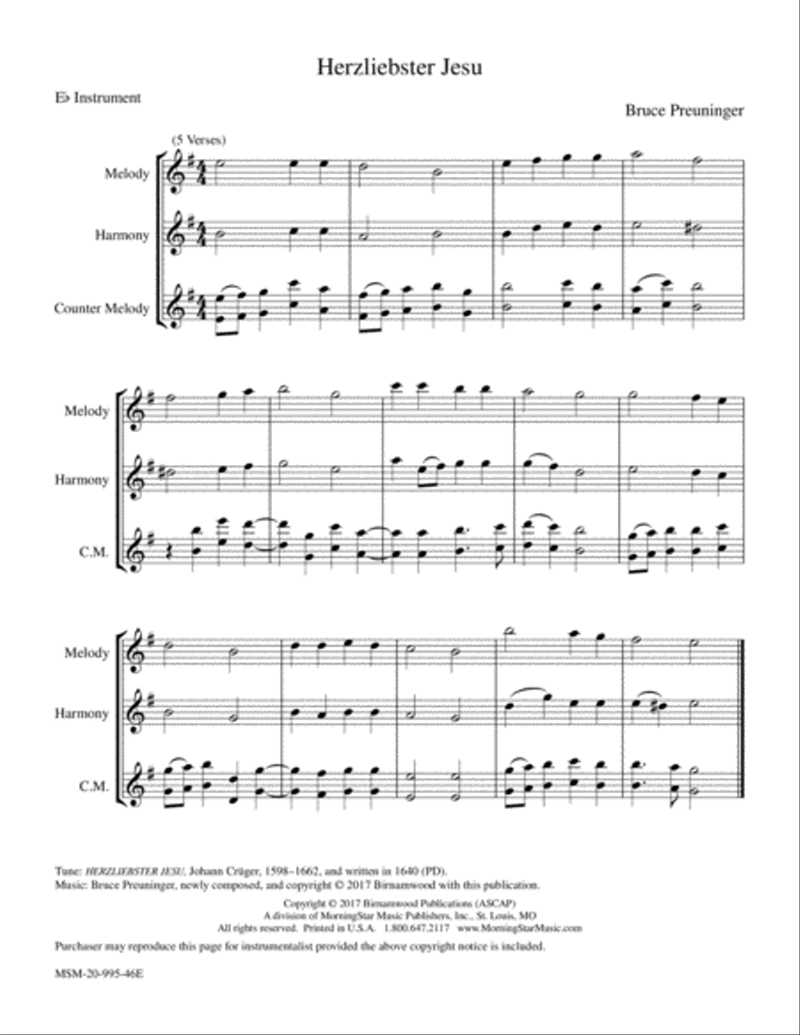 Herzliebster Jesu Herzliebster Jesu Piano and Keyboard scores gallery preview page 3