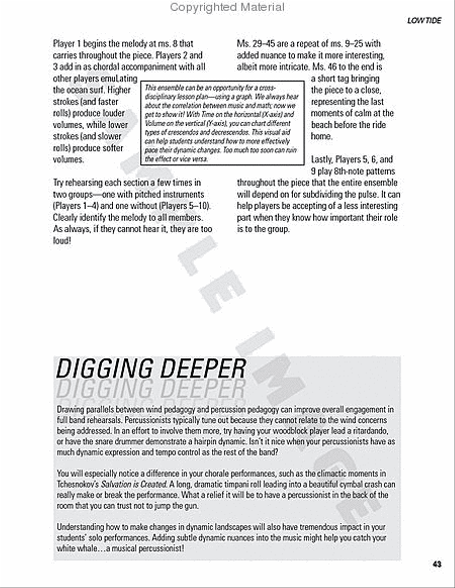 Beyond Basic Percussion Percussion scores gallery preview page 61