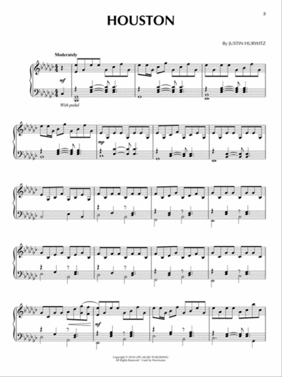 First Man Piano Solo scores gallery preview page 3