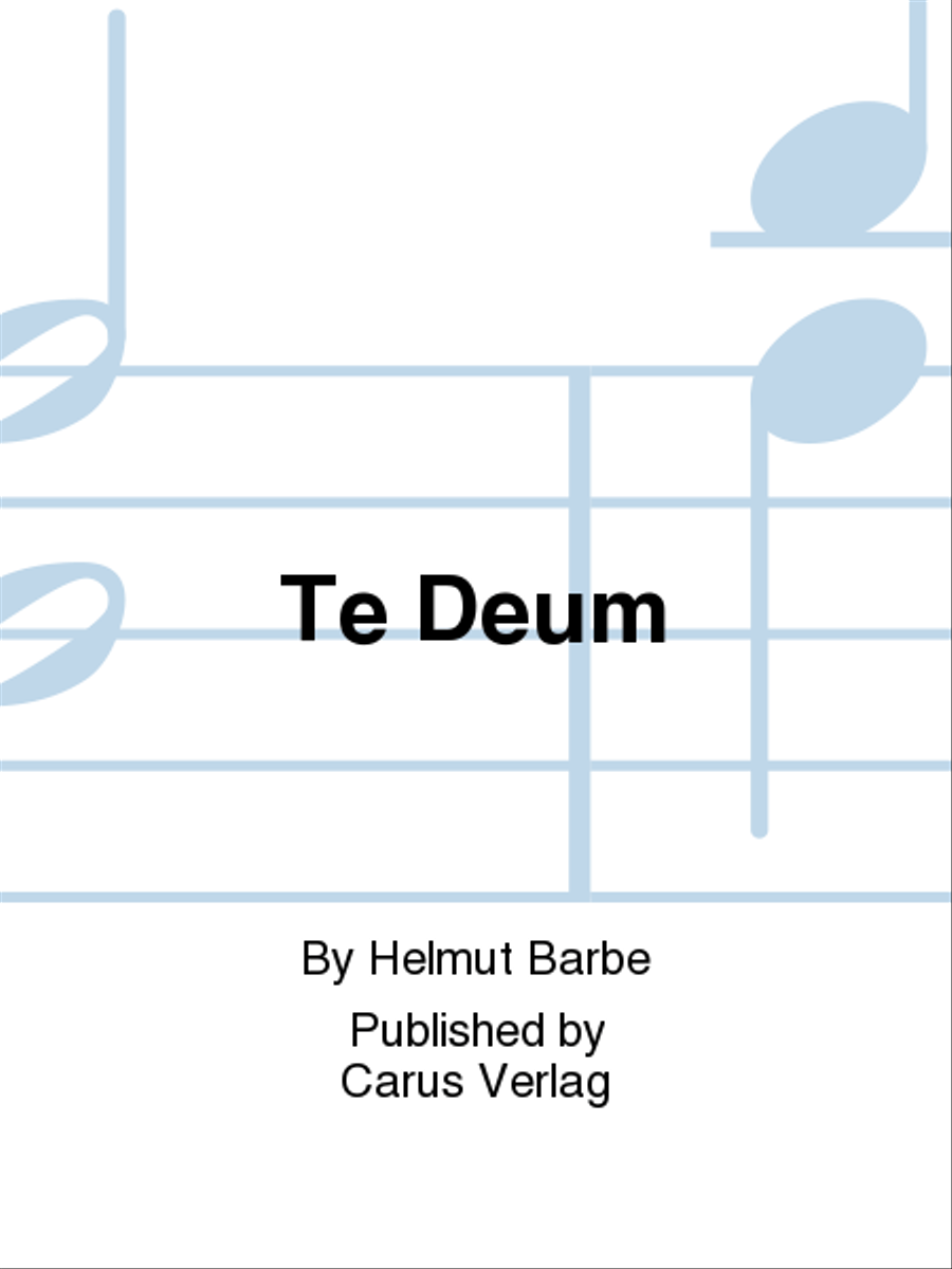 Book cover for Te Deum