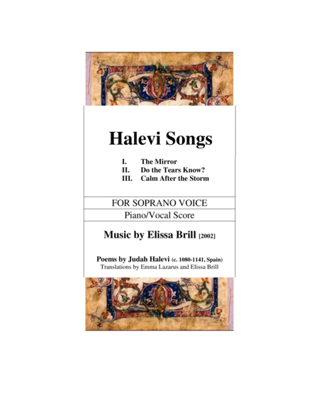 Halevi Songs (piano/vocal score only) image number null
