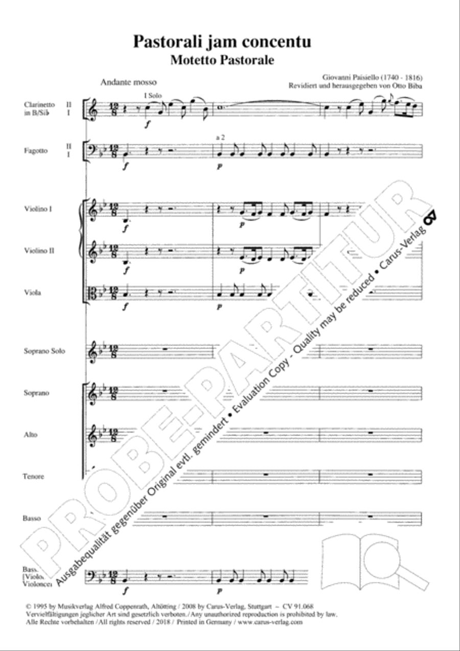 Pastorali jam concentu 4-Part scores gallery preview page 4
