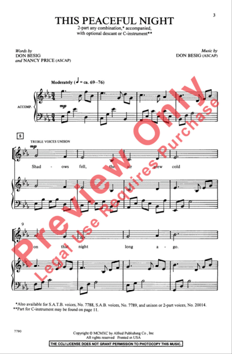 This Peaceful Night This Peaceful Night 2-Part scores gallery preview page 3
