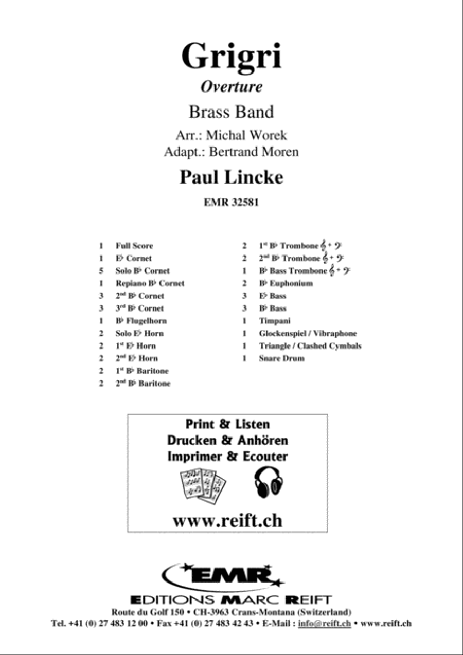Grigri Overture Grigri Overture Brass Band scores gallery preview page 2