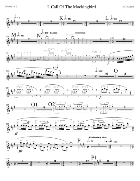 Three Pieces For Violin and Orchestra "Violin Concerto No. 2" (wind parts – violin and symphony or image number null