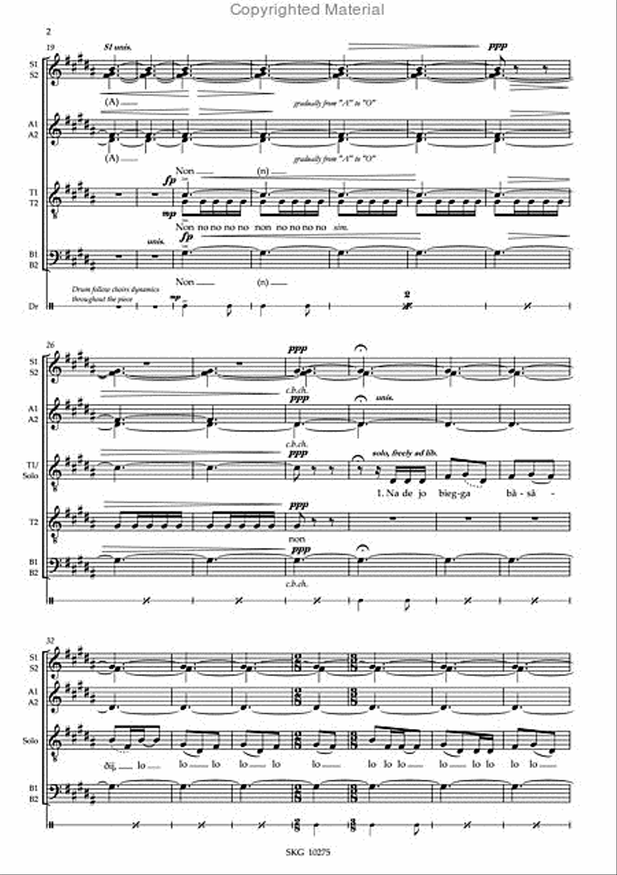 Biegga luohte - Originalversion SSAATTBB scores gallery preview page 3