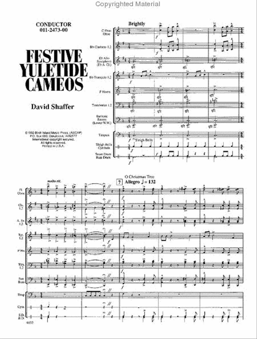 Festive Yuletide Cameos Concert Band scores gallery preview page 2
