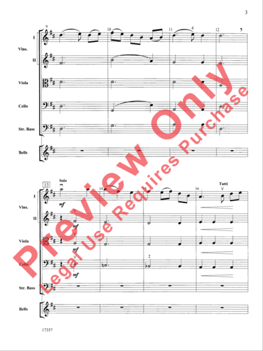 Korean Folk Tune String Orchestra scores gallery preview page 4