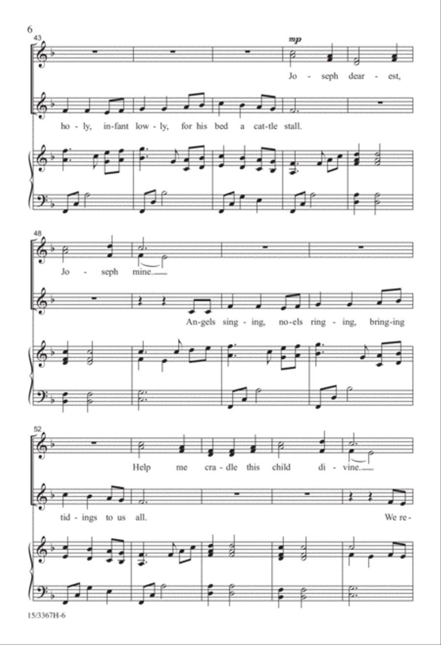 A Carol Tapestry SSA scores gallery preview page 6