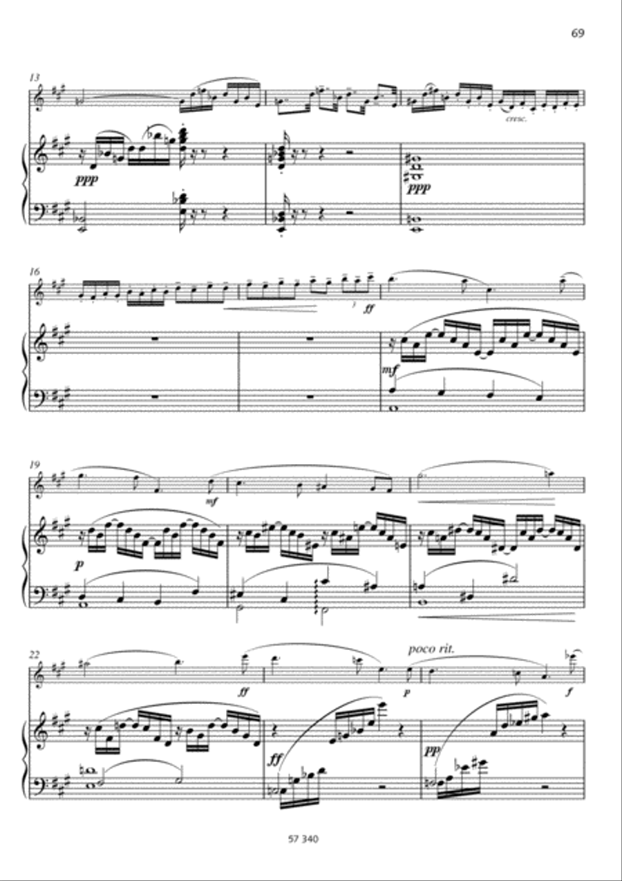 Deuxième romance Deuxième romance Flute Solo scores gallery preview page 2