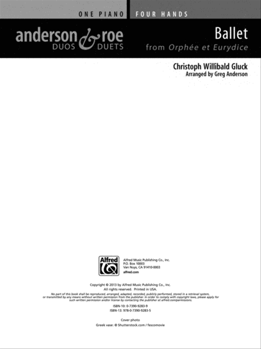 Ballet from Orphée et Eurydice Small Ensemble scores gallery preview page 6