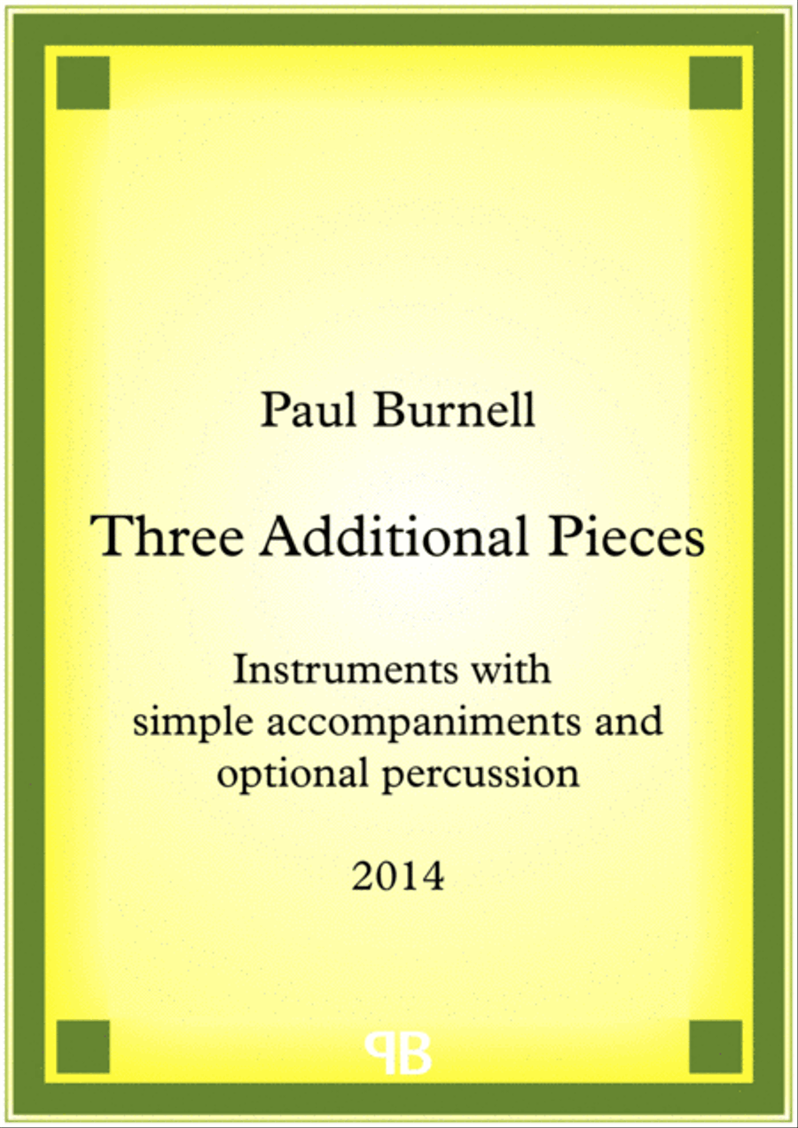 Three Additional Pieces Small Ensemble scores gallery preview page 1