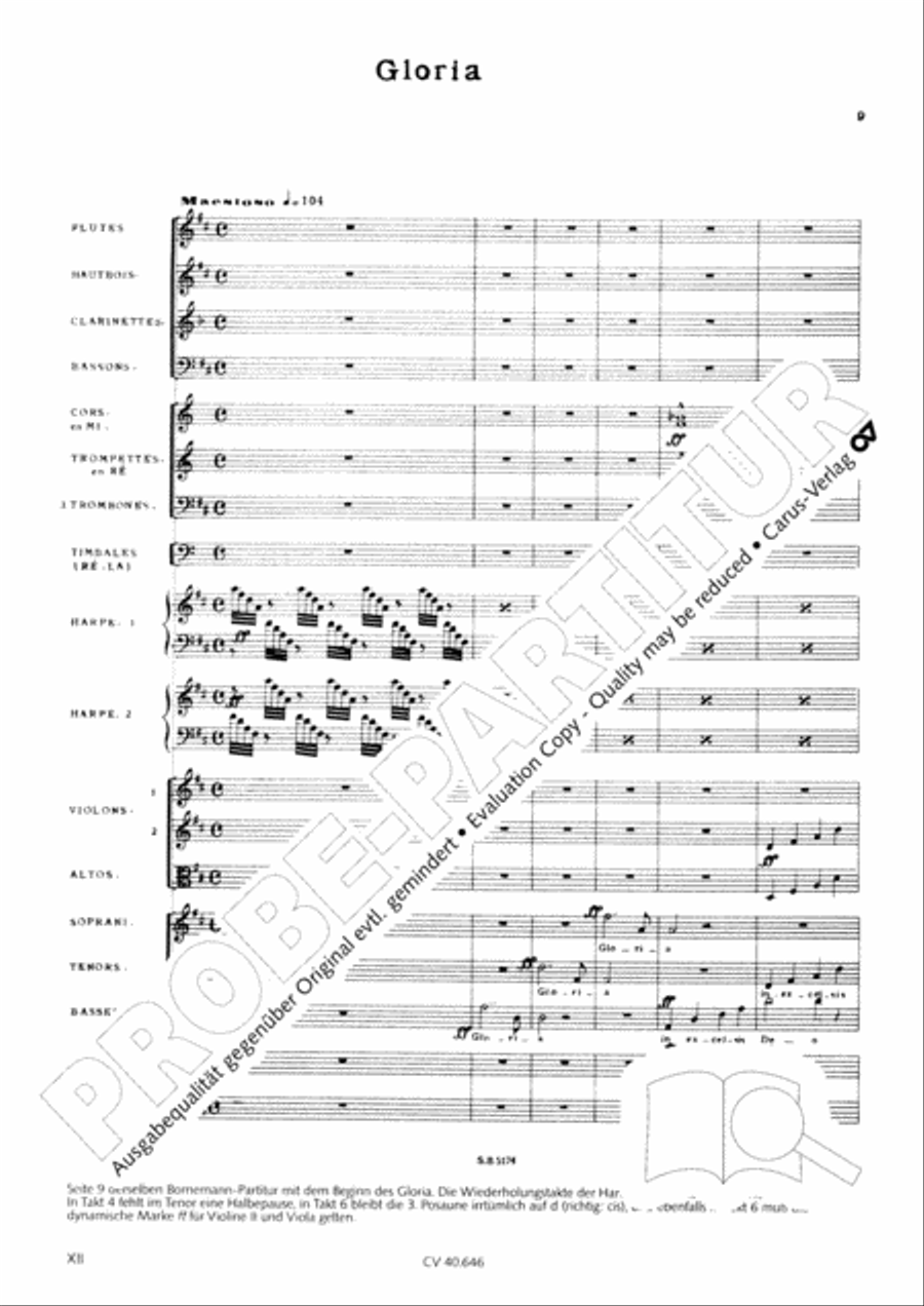 Mass in A Major (2 versions) STB scores gallery preview page 10