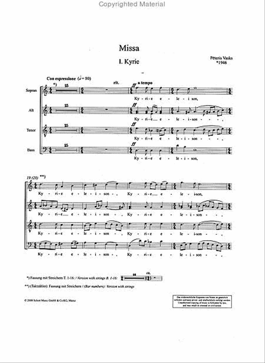Missa Choir scores gallery preview page 2