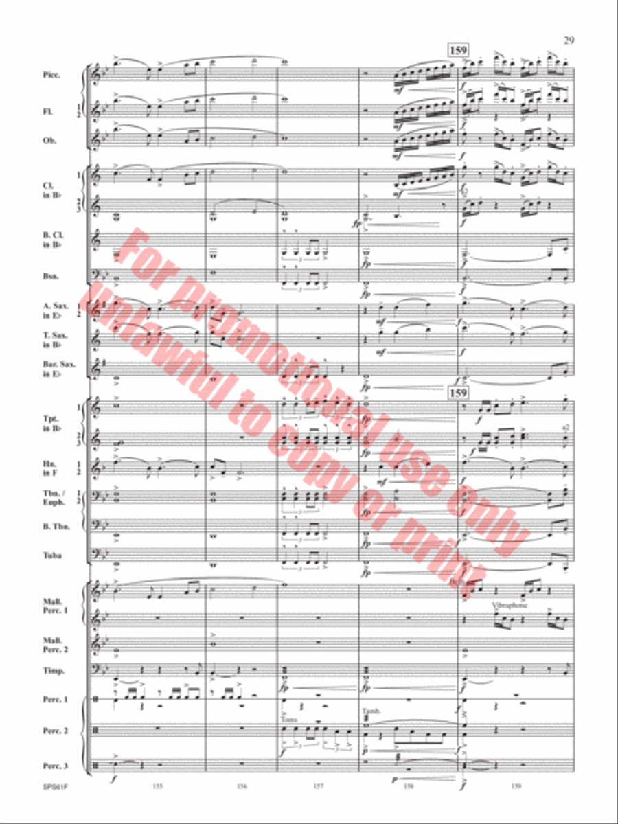 The Lake in the Sky The Lake in the Sky Concert Band scores gallery preview page 30