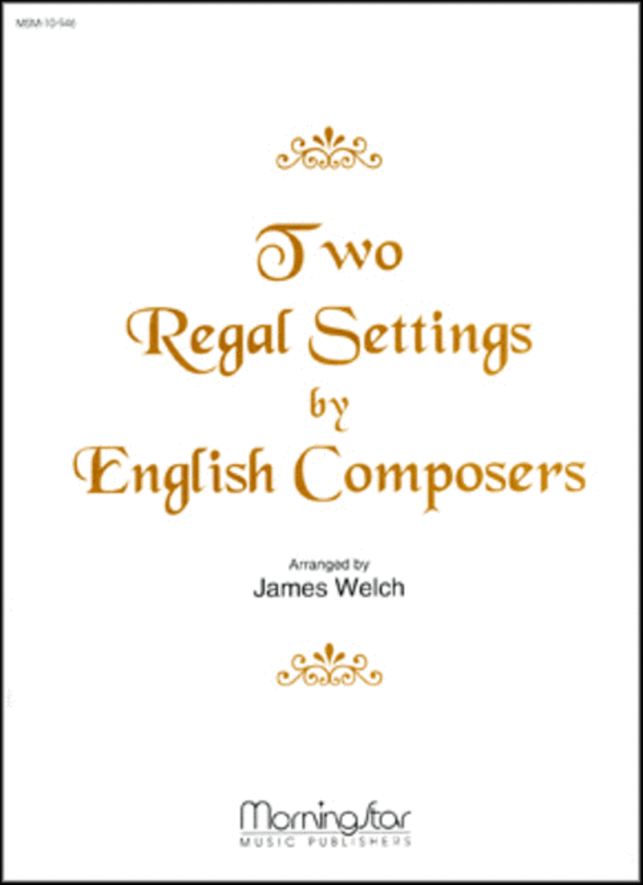 Two Regal Settings by English Composers Organ scores gallery preview page 1