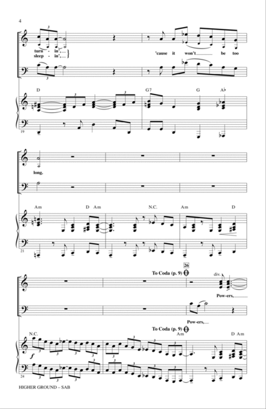 Higher Ground Higher Ground SAB scores gallery preview page 3