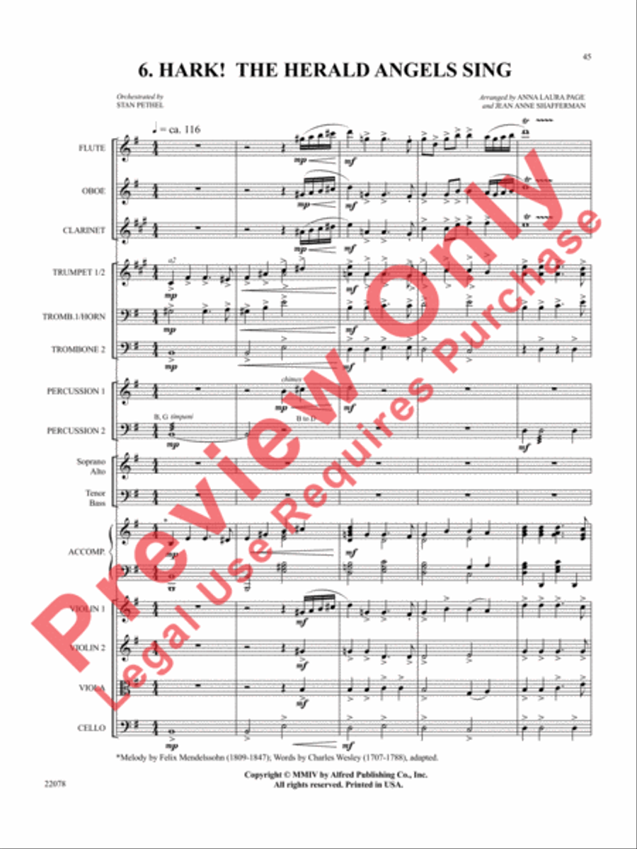 A Christmas Carol (Instrumental Parts) Choir scores gallery preview page 46
