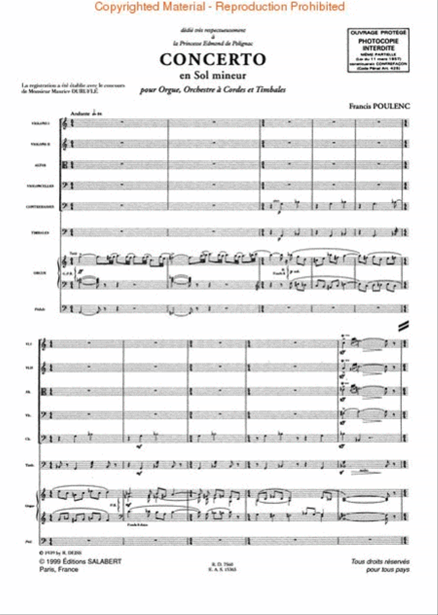 Concerto in G minor Organ scores gallery preview page 2