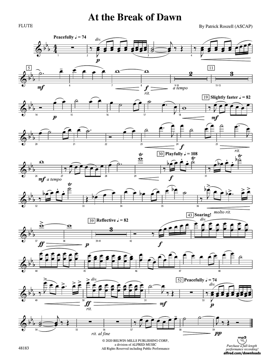 At the Break of Dawn: Flute