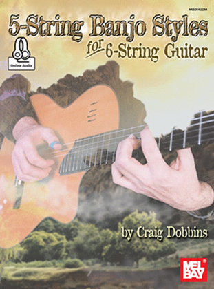 Book cover for 5-String Banjo Styles for 6-String Guitar