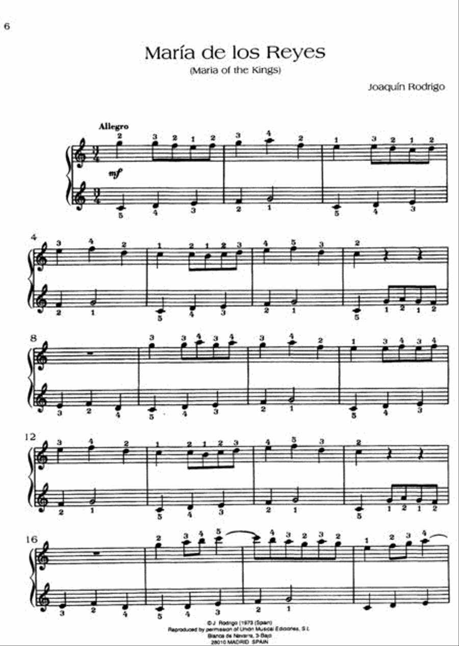 The Rodrigo Collection Piano Solo scores gallery preview page 2