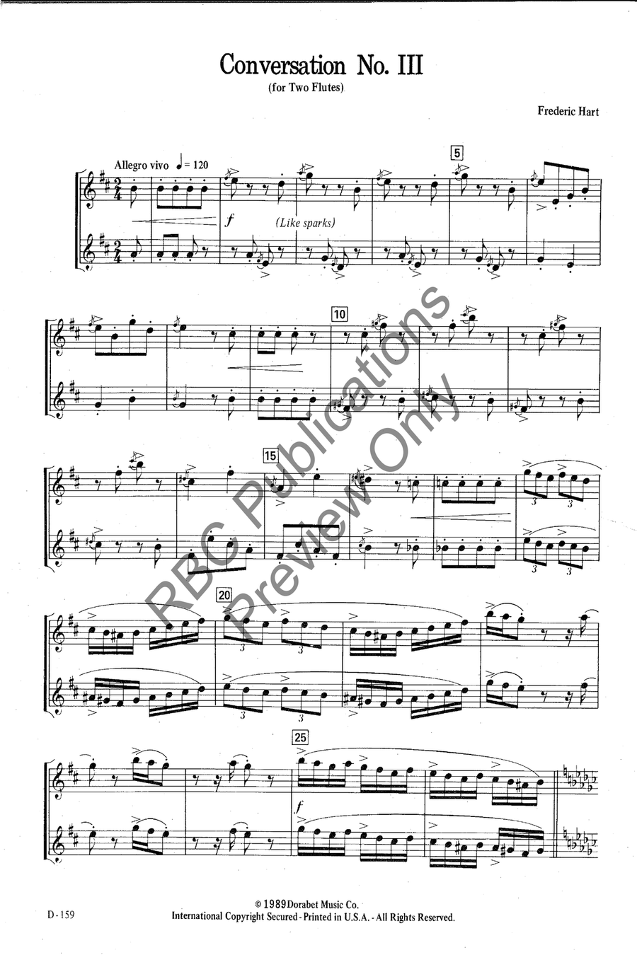 Conversation #3 Flute Duet Flute Duet scores gallery preview page 2