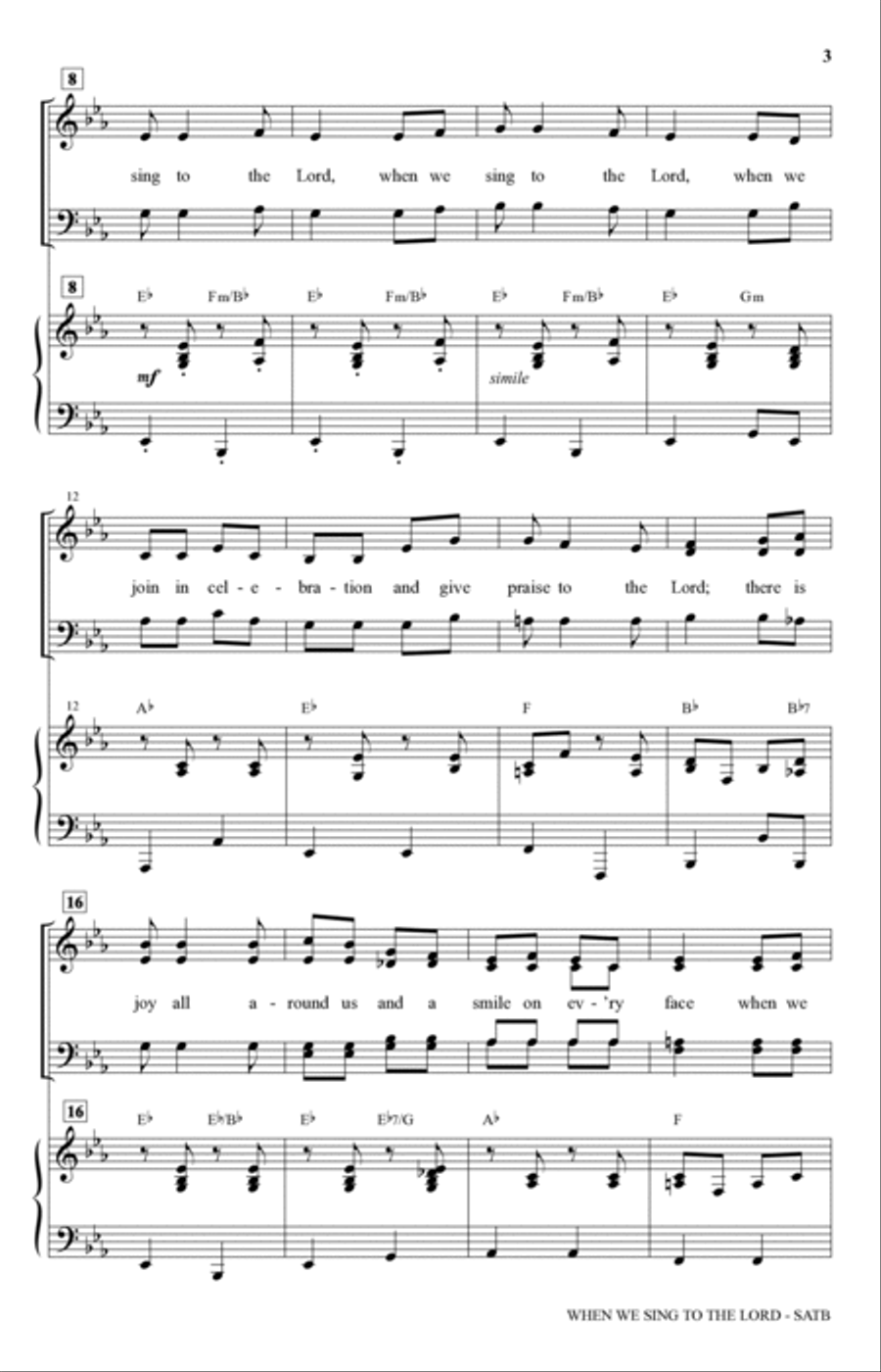 When We Sing To The Lord 4-Part scores gallery preview page 2